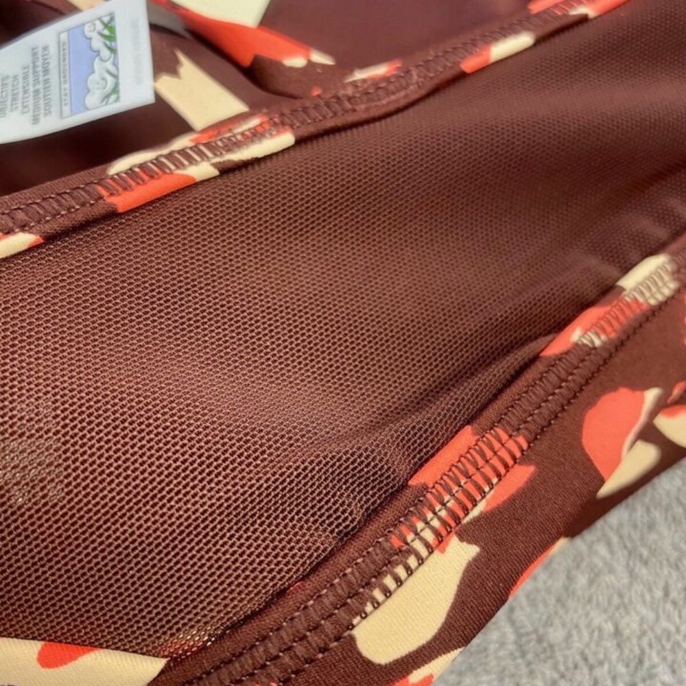 NWT Aerie Goals Plunge Sports Bra - Maplewood - M - Picture 6 of 10